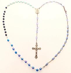 Marian Apparition Blue Rosary