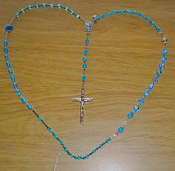 Marian Apparition Blue Rosaries