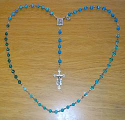 Marian Apparition Blue Rosaries