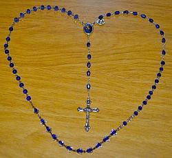 Marian Apparition Blue Rosaries