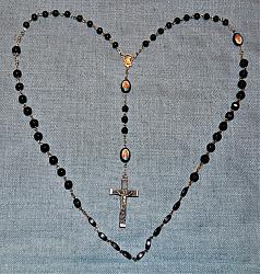 Marian Apparition Black Rosaries
