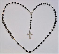 Marian Apparition Black Rosary