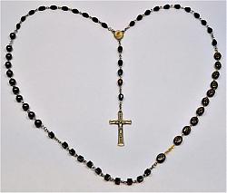 Marian Apparition Black Rosary