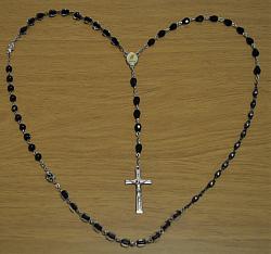 Marian Apparition Black Rosary