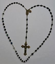 Marian Apparition Black Rosary