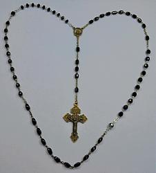 Marian Apparition Black Rosary