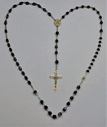 Marian Apparition Black Rosary