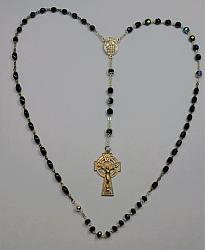 Marian Apparition Black Rosary