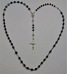 Marian Apparition Black Rosary