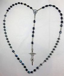 Marian Apparition Black Rosary