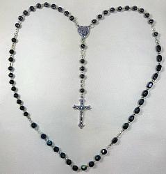 Marian Apparition Black Rosary