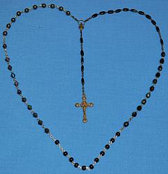Marian Apparition Black Rosary