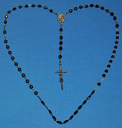 Marian Apparition Black Rosary