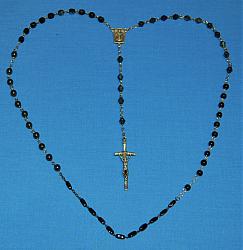 Marian Apparition Black Rosary