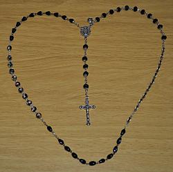 Marian Apparition Black Rosary