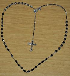 Marian Apparition Black Rosary