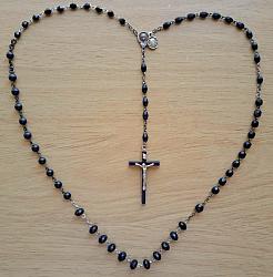 Marian Apparition Black Rosaries