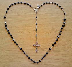 Marian Apparition Black Rosaries