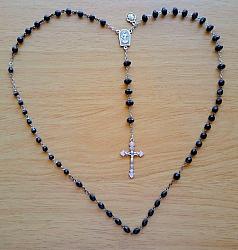 Marian Apparition Black Rosaries