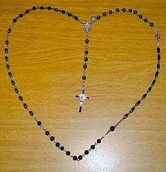 Marian Apparition Black Rosaries