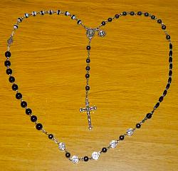 Marian Apparition Black Rosaries