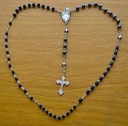 Marian Apparition Black Rosaries