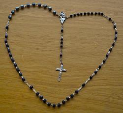 Marian Apparition Black Rosaries