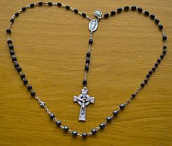 Marian Apparition Black Rosaries