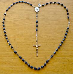 Marian Apparition Black Rosaries