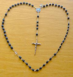 Marian Apparition Black Rosaries