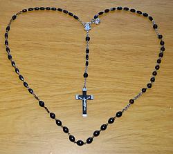 Marian Apparition Black Rosaries