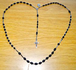 Marian Apparition Black Rosaries