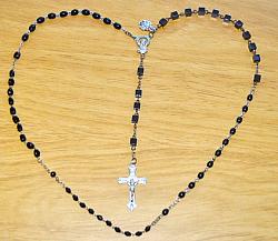 Marian Apparition Black Rosaries