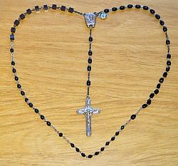 Marian Apparition Black Rosaries