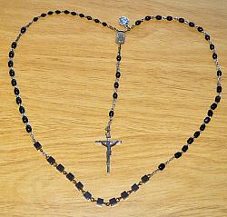 Marian Apparition Black Rosaries