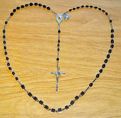 Marian Apparition Black Rosaries